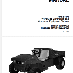 John Deere E-Gator Service Manual John Deere E-Gator Service Manual