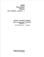 John Deere 200G Excavator Repair Service Manual