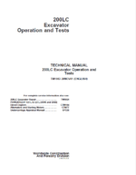 John Deere 200LC Excavator Repair Service Manual