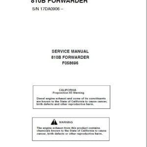 Timberjack 810B Forwarder Service Repair Manual