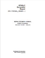 John Deere 870GLC Excavator Repair Service Manual