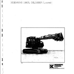 Koekring Waterous 266 DL Delimber Service Repair Manual