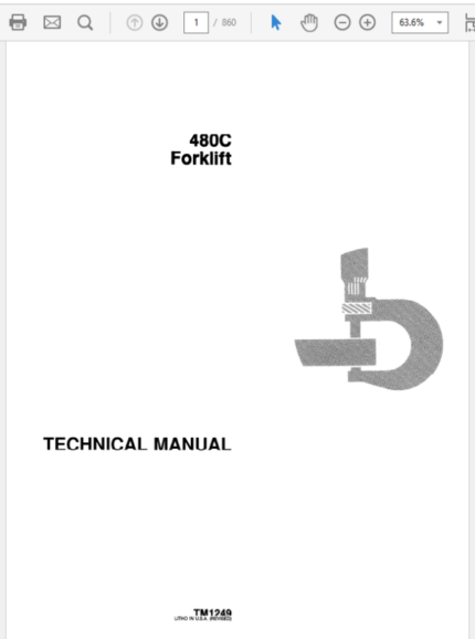 John Deere 480C Forklift Service Manual