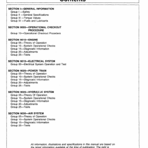 John Deere 495D Excavator Service Manual