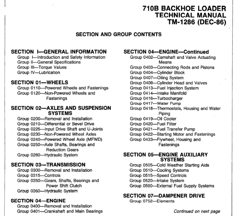 John Deere 710B Backhoe Loader Service Manual