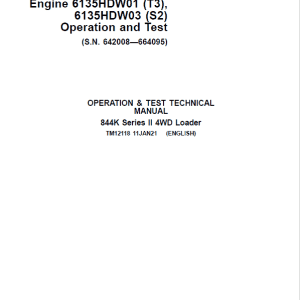 2-138 Discover the John Deere 844K Series II 4WD Engine T3