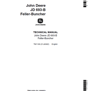 John Deere 693B Feller Buncher Service Manual