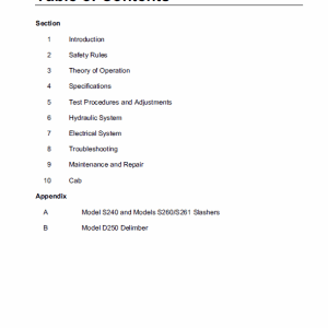 John Deere 335, 435 Log Loader Repair Technical Manual