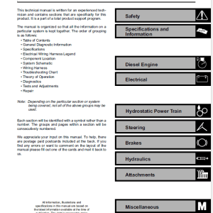 John Deere F735 Front Mower Repair Technical Manual