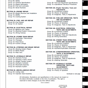 John Deere 3325, 3365 Mower Repair Technical Manual