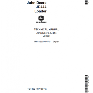 John Deere 444 Loader Repair Technical Manual
