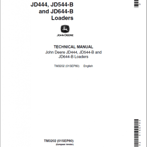 John Deere 544B Loader Repair Technical Manual
