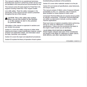 John Deere 6068 4-Valve Diesel Engine Repair Manual