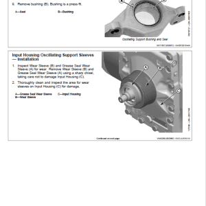 John Deere IV 1200 Series Inboard Planetary Axles Component Technical Manual