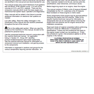 John Deere PowerTech 4.5L, 6.8L Diesel Engine Technical Manual