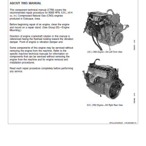 John Deere PowerTech 6.8L 6068 Natural Gas Engines Technical Manual