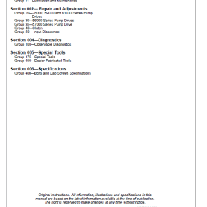 John Deere Pump Drive Gear Boxes Component Technical Manual