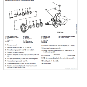 John Deere 670C, 670CH, 672CH, 770C, 770CH, 772CH Motor Grader Technical Manual