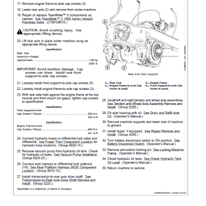 John Deere 670G, 670GP, 672G, 672GP Grader Technical Manual