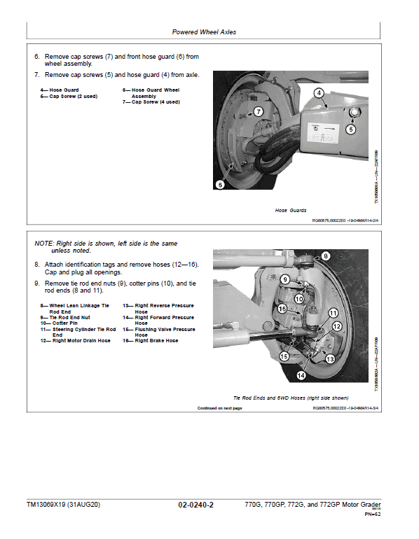 John Deere 770G, 770GP, 772G, 772GP Grader Repair Service Download