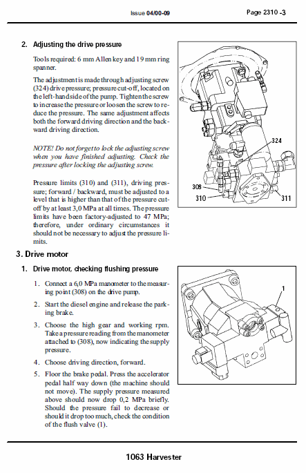 John Deere 1063 Harvester Service Manual