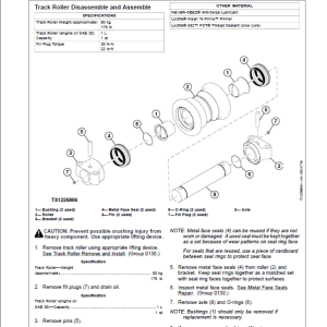 John Deere 3754G, 3754GLC Swing Excavator Repair Service Manual