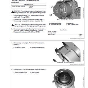 John Deere WL53 4WD Loader Repair Technical Manual