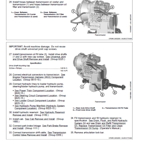 John Deere WL53 4WD Loader Repair Service Manual