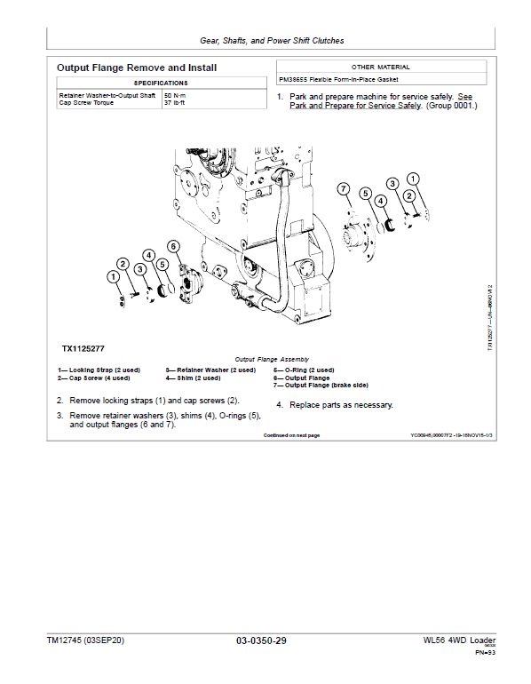 John Deere WL56 4WD Loader Manual