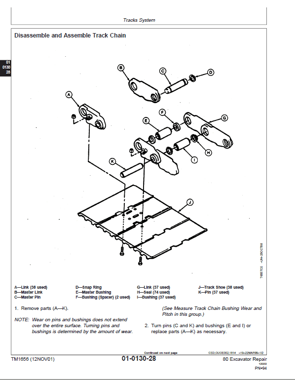 John Deere 80 Excavator Repair Service Manual
