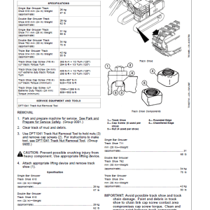 John Deere 953MH, 959MH Tracked Harvester Repair Manual SN