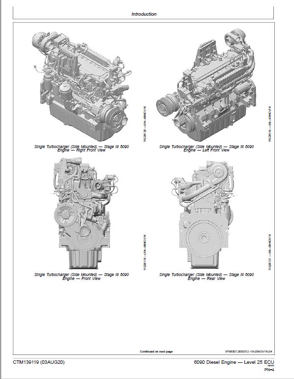 3-20 John Deere 6090 Diesel Engine Level 25 ECU Component Technical Manual