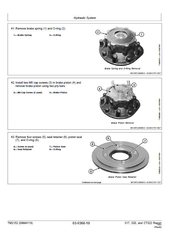 John Deere CT322 Compact Loader Repair Technical Manual