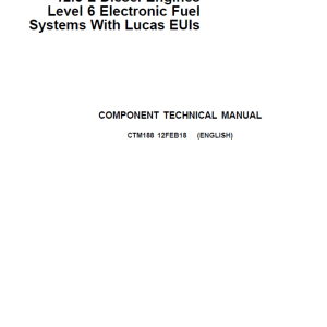 John Deere PowerTech 10.5L, 12.5L Diesel Engines Service Manual