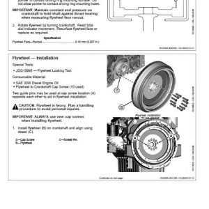 John Deere 6090 Diesel Engine Level 21 ECU Repair Service Manual