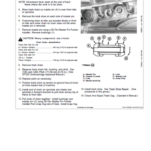 3-38 John Deere 120C Excavator Repair Service Manual