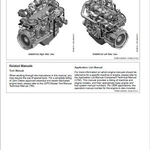 John Deere 6068 Diesel Engine Level 33 ECU Service Repair Manual
