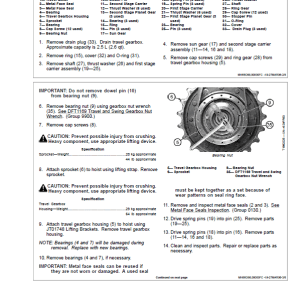 John Deere 75C Excavator Repair Service Manual