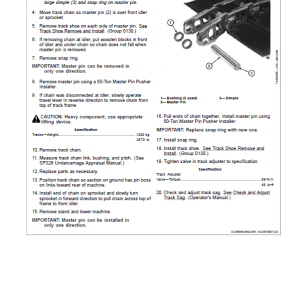 John Deere 225DLC Excavator Repair Service Manual
