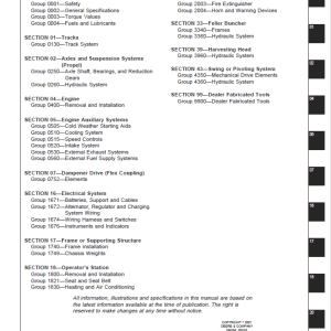John Deere 653G Feller Buncher Service Repair Manual