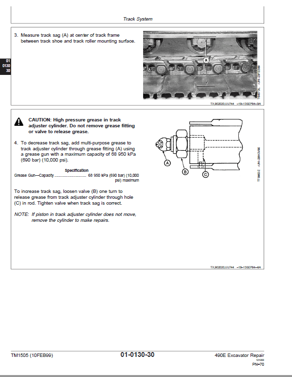 John Deere 490E Excavator Repair Service Manual