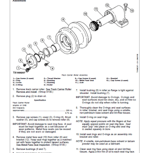 John Deere 870GLC Excavator Repair Service