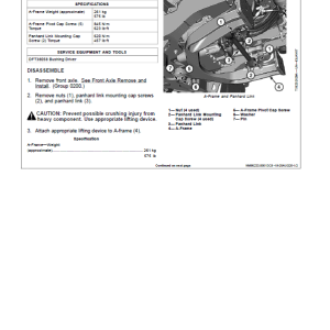 John Deere 260E, 310E Articulated Dump Truck Service Manual