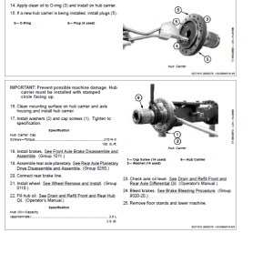John Deere 190GW Wheeled Excavator Repair Service Manual