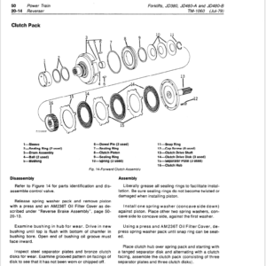 John Deere 380, 480A, 480B Forklift Service Manual TM1060