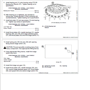John Deere 3154G Swing Excavator Repair Service Manual
