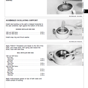 John Deere TeamMate I 1200, 1400, 1600, 1800 Series Inboard Planetary Axles Manual