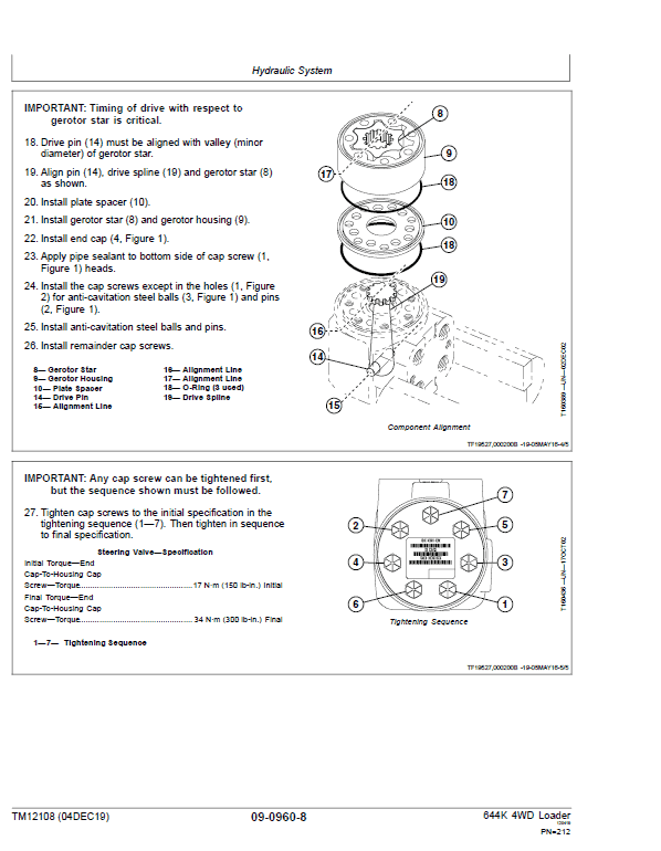 John Deere 644K 4WD Engine S2 & T3 Loader Technical Manual