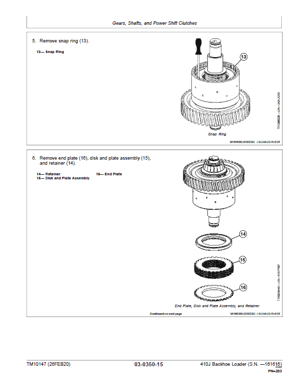 John Deere 410J Backhoe Loader Repair Service Manual SN