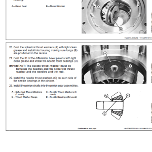 John Deere TeamMate II 1600 Series Inboard Planetary Axles Component Technical Manual